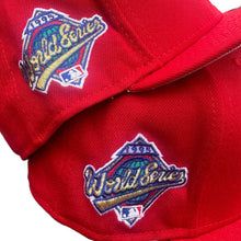 Load image into Gallery viewer, NEW ERA 59FIFTY CLEVELAND INDIANS WAHOO 1995 WORKD SERIES DOUBLE PATCH
